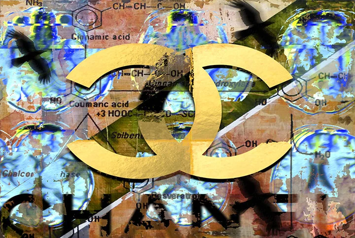 Brain Scan Chanel Pop Art Street Art Graffiti Fusion Painting by